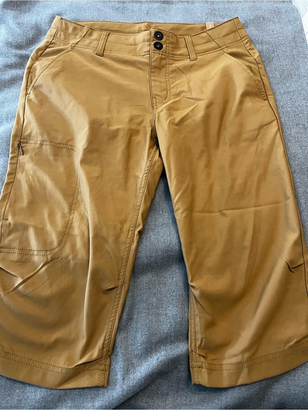 Prana Golden Tan Utility Capri Pants